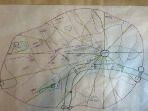 Hand drawn map of Londria
